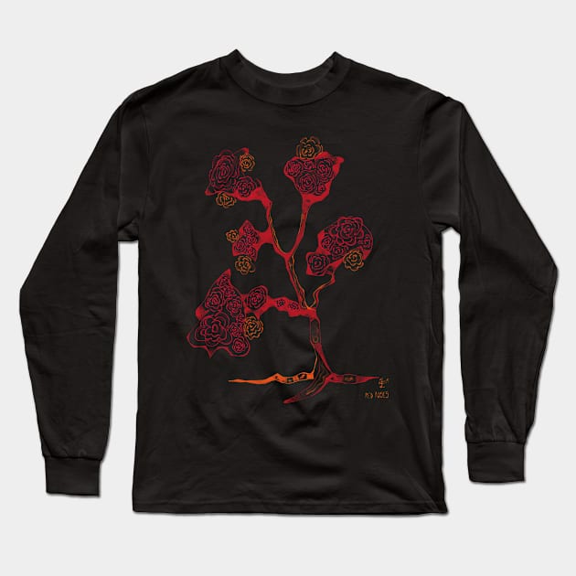 Red Roses Long Sleeve T-Shirt by LockeNLore